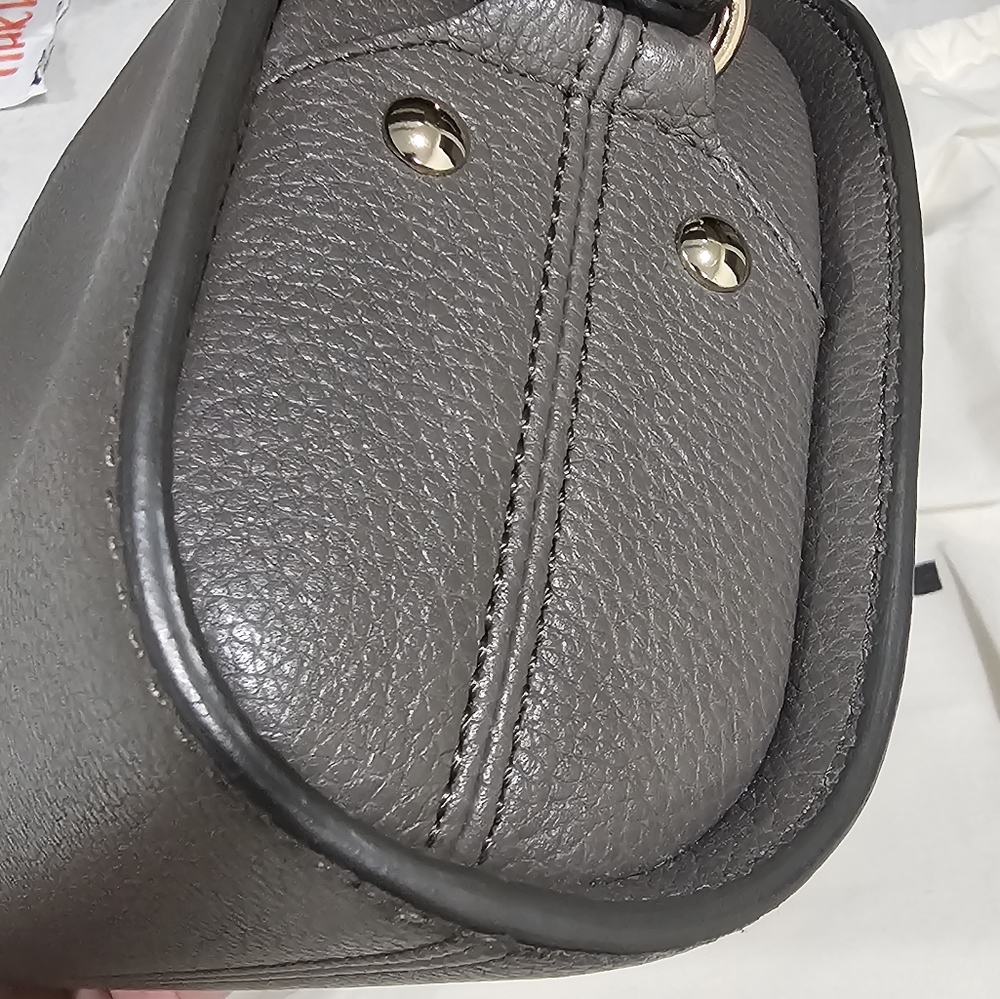 APC Demi Lune (Half Moon Bag) Grained Leather - Grey - Picture 10 of 13